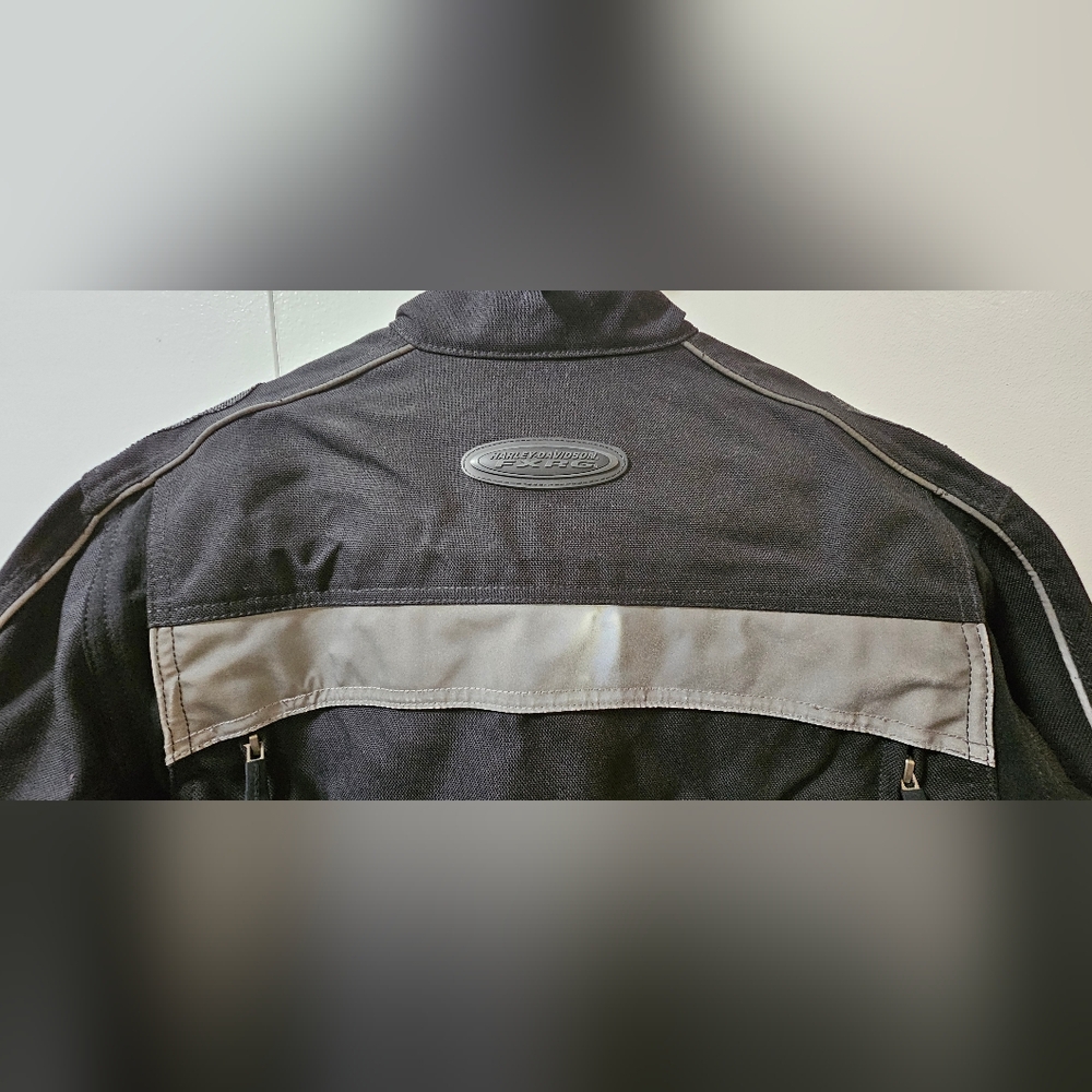 Harley Davidson Men's FXRG Textile Motorcycle Jacket Black Size Small - Picture 8 of 12